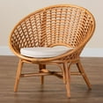 thumbnail image 5 of bali & pari Aerin Modern Bohemian Natural Rattan Accent Chair, 5 of 21