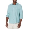 Nautica Mens Classic Fit Long Sleeve Linen Shirt XX-Large Blue Breton