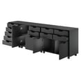 thumbnail image 6 of Winsome Halifax 3-Pc Cabinet Set with File Drawer 20346, Black Finish, 6 of 9