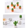 thumbnail image 3 of Wweixi 6pcs Cactus Plant Refrigerator Message Sticker Home Decoration Plastic Blackboard Tool, Orange, 3 of 9