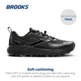thumbnail image 4 of Brooks Men’s Cascadia 18 Mountain Trail Running Shoe - Black/Blackened Pearl/Grey - 10.5 Medium, 4 of 6