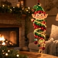 thumbnail image 4 of ZENVIVE Christmas Magic Spiral Hanging LED Lights, Hanging Xmas Decoration with Spiral Lights for Porch Entryway Doorway & Outdoor Holiday Decor, 7.8"(Elf), 4 of 7