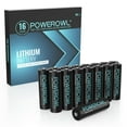 thumbnail image 1 of POWEROWL Lithium Batteries AA 16 Pack, High Capacity 1.5V Double A Battery Long Lasting Power for High-Tech Devices, 1 of 7