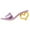 Purple, variant on FSJ Women Fashion Heart Shaped Heel Backless Mules Square Open Toe Slip On Sandals Casual Wedding Dress Slides Shoes Size 8 Red Green