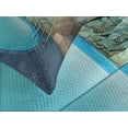 thumbnail image 4 of Ambesonne Pool Quilted Bedspread Set 3 Pcs, Spa Resort Relaxing, King Size, Blue Aqua Beige, 4 of 5