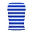 thumbnail image 4 of Otvok Womens Vest Summer Slim Fitted Blouse Side Ruched Basic Stripe Printed Tank Top, 4 of 6