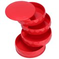 thumbnail image 1 of Jewelry Box Organizer Storage Case Tray Multi-Functional Round Multi-Layer Necklace Earring Holder(red), 1 of 7