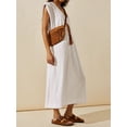 thumbnail image 2 of Coduop Women Summer Sleeveless Long Dress Loose Solid Lounge Beach T-Shirt Sundress, 2 of 5