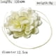 thumbnail image 4 of Collar con cordones de flores Collar de gargantilla de flores Mujer, Gargantilla de flores grandes romántica Blanco, 4 of 8