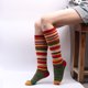 thumbnail image 1 of Medias de rayas de colores, calcetines de algodón para mujer, calcetines casuales de colores, estilo europeo y americano, calcetines hasta la rodilla de Halloween y Navidad coloridos, 1 of 6