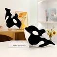 thumbnail image 3 of Lifelike Killer Whale Plush Toys Stuffed Orcinus Orca Fish Doll Cute Shark Cartoon Soft Sleep Pillow Kids Girls Baby Gift, 3 of 7