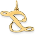 thumbnail image 3 of 14K Yellow Gold Medium Fancy Script Letter Z Initial Charm, 3 of 6