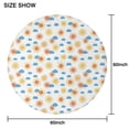 thumbnail image 6 of White Sun Cloud Pattern Round Tablecloth 60"x60",Wrinkle Wipeable Table Cloth for Kitchen Dining Room Picnic Patio Party, 6 of 6