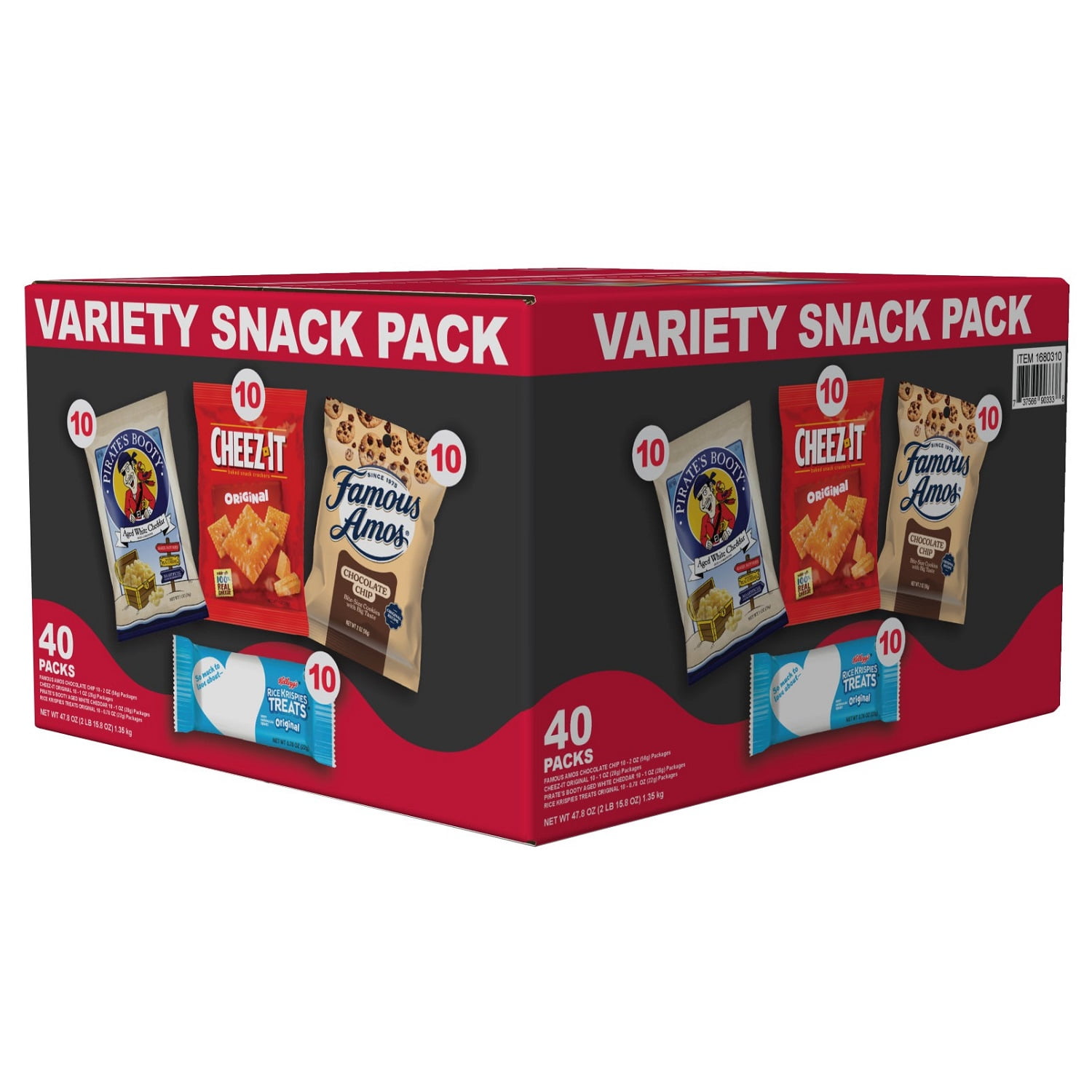 Kellogg's Game Time Snacks Variety Pack, 38 Pack, Cheez-It