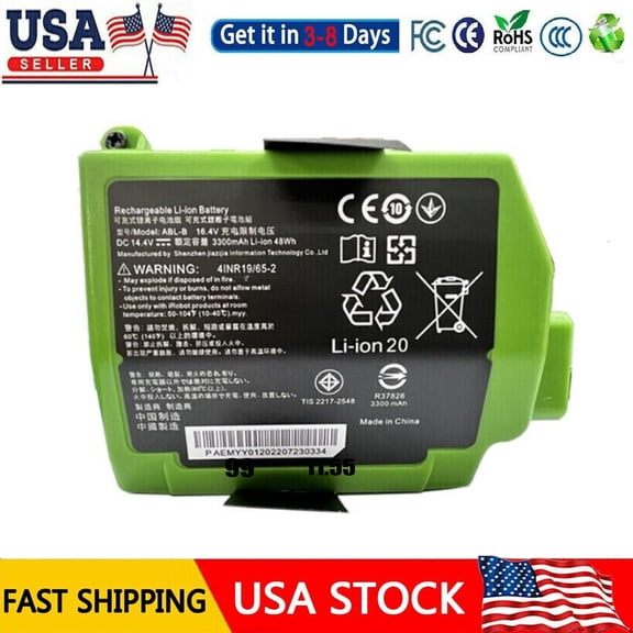 48WH ABL-B Battery 3300mAh For iRobot Roomba S9 / S9  S9550 9550 Robot Vacuum