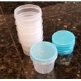 thumbnail image 3 of Handy Housewares 6 Piece Reusable Salad Dressing 1oz Container Set with Snap Airtight Lids - Great for Lunches On The Go, 3 of 4