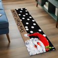 thumbnail image 3 of Christmas Gnomes 2'x6' Runner Rugs for Hallway Kitchen Bedside Non Slip Washable, Black Red Merry Christmas Entryway Rug Runners with Rubber Backing, Long Carpet Runner for Laundry Room, 3 of 8