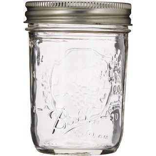 Ball 8 oz. Regular Mouth Collection Elite Blue Half Pint Jar (Pack of 4)  1440069022 - The Home Depot