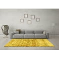 thumbnail image 3 of Ahgly Company Machine Washable Indoor Rectangle Persian Yellow Traditional Area Rugs, 5' x 8', 3 of 4