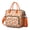 Orange-26, variant on Cartoon Fox Design Lunch Box – Reusable Insulated Lunch Bag with Artistic Floral and Tree Patterns, Waterproof Cooler Tote with Adjustable Strap for Office or Travel