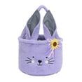 thumbnail image 2 of SomWiBe Portable Storage Bow Basket Basket Easter Rabbit Bucket Decoration Home Textile Storage, 2 of 5