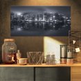thumbnail image 1 of Hong Kong Skyline Noir et Blanc - Impression sur Toile de Paysage Urbain, 1 of 3