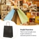 thumbnail image 4 of Wosthever Bolsa de papel Kraft de 10 Uds. Con asa giratoria, herramienta de almacenamiento de ropa con soporte de carga, bolsas para hornear a la moda, Almacenamiento y organización del hogar Negro Wosthever HA066668-04, 4 of 6