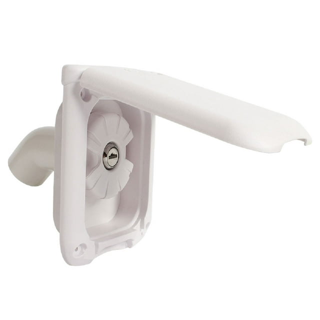 Maytalsory Water Fresh And Safe Lockable RV Water Inlet Cover For Trailer Tank Featuring white 1Set