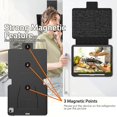 thumbnail image 3 of Funda para iPad Pro 11 de 9.ª/8.ª/7.ª generación de 10,2', funda magnética resistente a prueba de golpes con soporte absorbente de múltiples ángulos, portalápices, ranura para tarjetas, 3 of 5