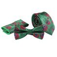 thumbnail image 1 of Bangcool Cravate Homme Modèle de Mode Paon Business Cravate avec Poche Carrée et Noeud Papillon, 1 of 10