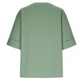 thumbnail image 6 of Tops for Women 3/4 Sleeve V Neck Women Casual Loose Shirt Blouse, 6 of 8