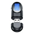 thumbnail image 1 of Sidaley Adaptador de audio USB Bluetooth 5.0 Transmisor de audio inalámbrico Receptor Bluetooth para automóvil con pantalla digital LED Adaptador Cables de audio/vídeo, 1 of 6