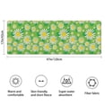 thumbnail image 3 of Green Daisy Flower Floral Pattern Bathroom Rugs Mat,Non Slip Microfiber Bathroom Rug,Rubber Backing,Soft Bathroom Mats for Bathroom Floor,Tub and Shower,47x17in(120x43cm), 3 of 5