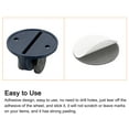 thumbnail image 4 of Uxcell Mini Caster Wheels, Plastic Paste Pulley for Trash Can, Container (12Pack, Blue), 4 of 6