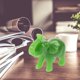 thumbnail image 4 of unbranded Elefante Decorativo De Resina Verde Para Oficina Y Hogar Con Y Suerte, 4 of 8