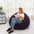 thumbnail image 7 of Cozy Inflatable Bean Bag Chair, Folding & Portable for Living Room, Bedroom, Balcony & Reading Space - Chic Purple Seating Option, 33.5*43.3in, 7 of 7