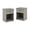 Brown, variant on Furinno Lucca Nightstand with One Drawer, Set of 2, Black Oak