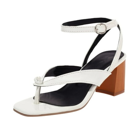 

Sngxgn Women s Tessa Toe Post Sandals- Supportive Ladies Flip Flops That Include Three-Zone Comfort with Orthotic Insole Arch Support Medium FitHeated Slippers White 7