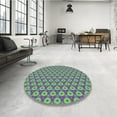 thumbnail image 4 of Ahgly Company Machine Washable Indoor Square Transitional French Lilac Purple Area Rugs, 3' Square, 4 of 7