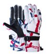 thumbnail image 1 of Qarigey 1 par de guantes de esquí a prueba de lluvia para hombres y mujeres, Camping, senderismo, ciclismo, equitación, guantes cálidos portátiles de guantes y mitones rojo blanco Qarigey AP013135-02, 1 of 6