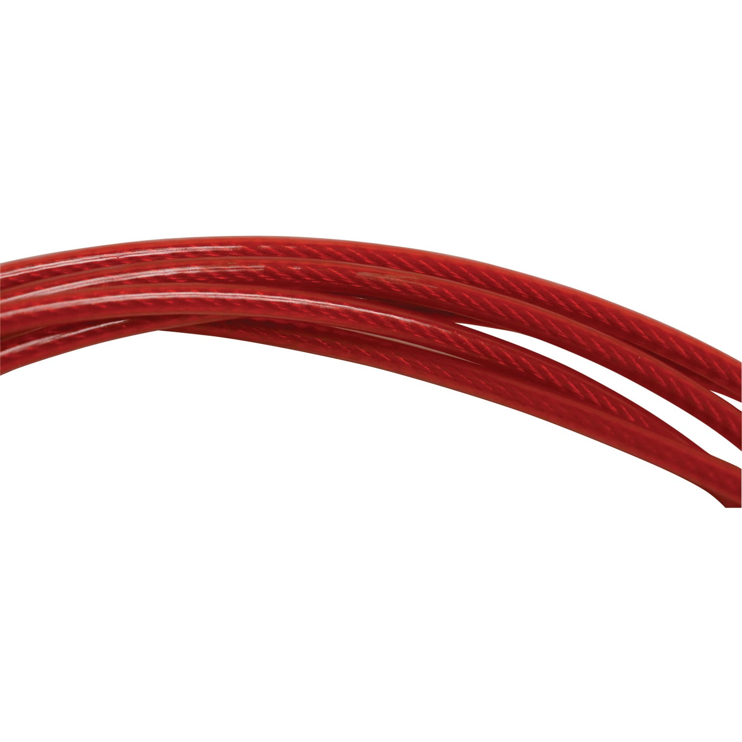 GoFit 9' Pro Cable Jump Rope with Padded Contour Grip Handles- Red