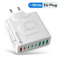 thumbnail image 1 of 8-Port Fast Charging USB Hub 4 USB-C + 4 USB-A, 1 of 5