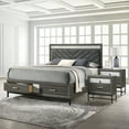 thumbnail image 4 of Furniture of America Joolen Wood Gray 3-Piece Queen Bedroom Set, 4 of 5