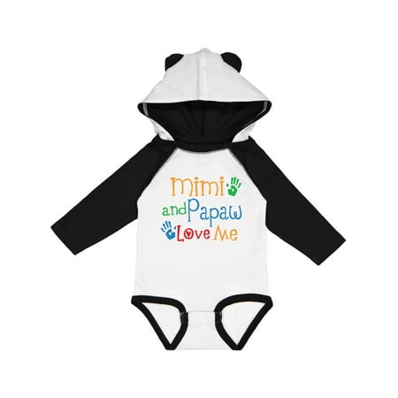 

Inktastic Mimi and Papaw Love Me Gift Baby Boy or Baby Girl Long Sleeve Bodysuit
