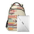 thumbnail image 7 of FORMRS Unisex Backpack Elementary School Travel Bookbag with Reflective Stripes, Flying Planes, 7 of 7
