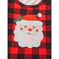 thumbnail image 5 of Qiylii Toddler Girls Christmas Outfits Santa Printed Tops+Flared Trouser, 5 of 9