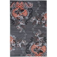 thumbnail image 6 of Handcraft Rugs - Electric Orange/Gray/Silver/Black/Abstract Area Rug Modern Contemporary Flower-patterned Design, 6 of 7