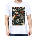 thumbnail image 3 of Plus Size Women Tops T Shirt FlowerGraphic Tees Summer Tops Classic Round Neck Floral Oversize Short Sleeves, Crew Neck Shirts For Women, 3 of 5