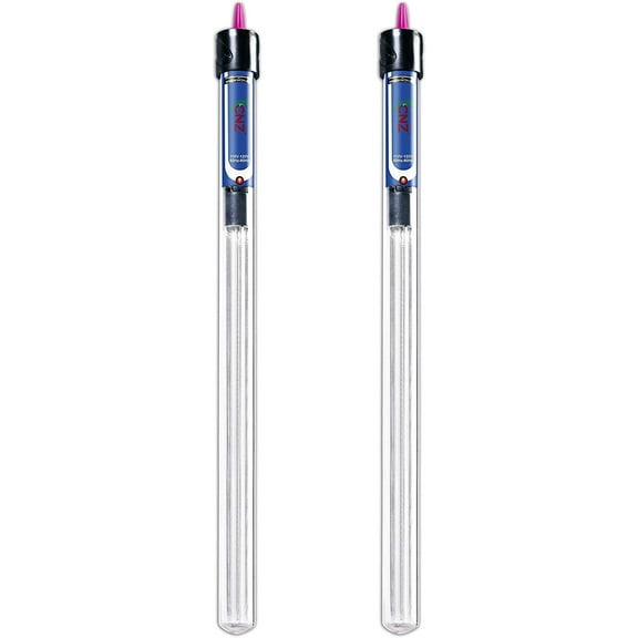 CNZ CH-300W 300-watt Aquarium Quartz Glass Submersible Heaters, 2-pack