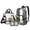 Black and White - Zebra Stripe, variant on DISNIMO Clear Backpack, Axolotl Music Note Print 17 Inch Heavy Duty Clear Backpacks for School, Large PVC Transparent Bookbag with Lunch Box and Pencil, Back to School Gift